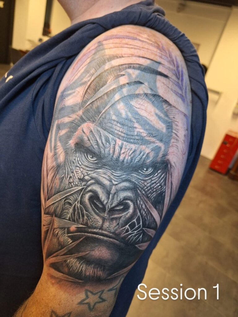 Eerste tattoo bij Tat2Holics Den Haag